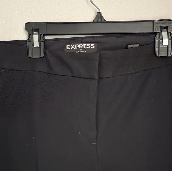 Express Black Dress Pants Size 8 Striaght - Picture 2 of 5